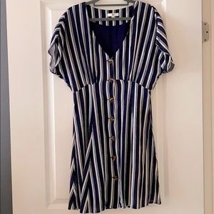 Nordstrom BP Stripe Button Up Dress